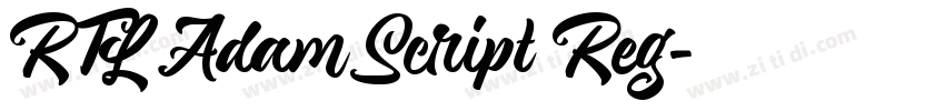 RTL Adam Script Reg字体转换